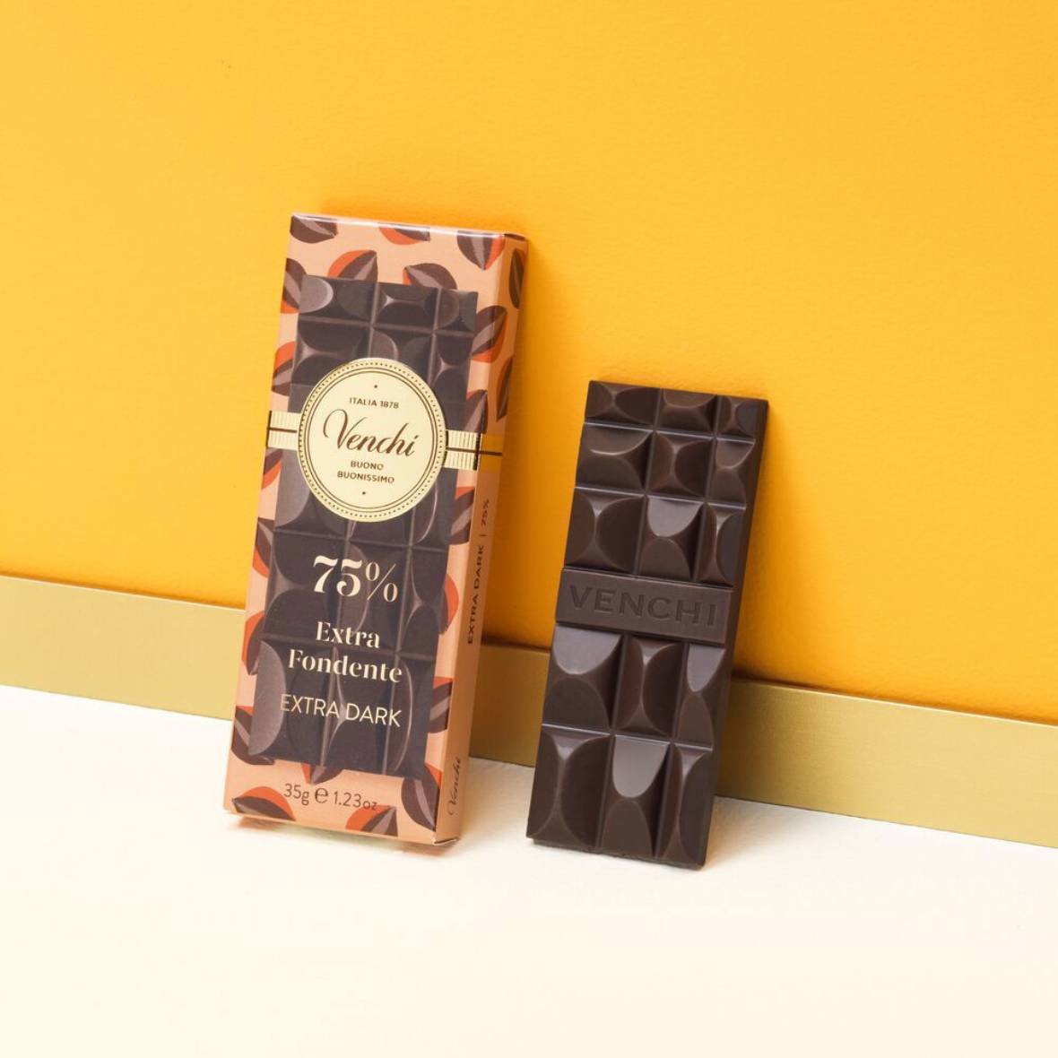 3481.jpg Mini Tavoletta di Cioccolato Extra Fondente 75% Venchi 35g - immagine 1