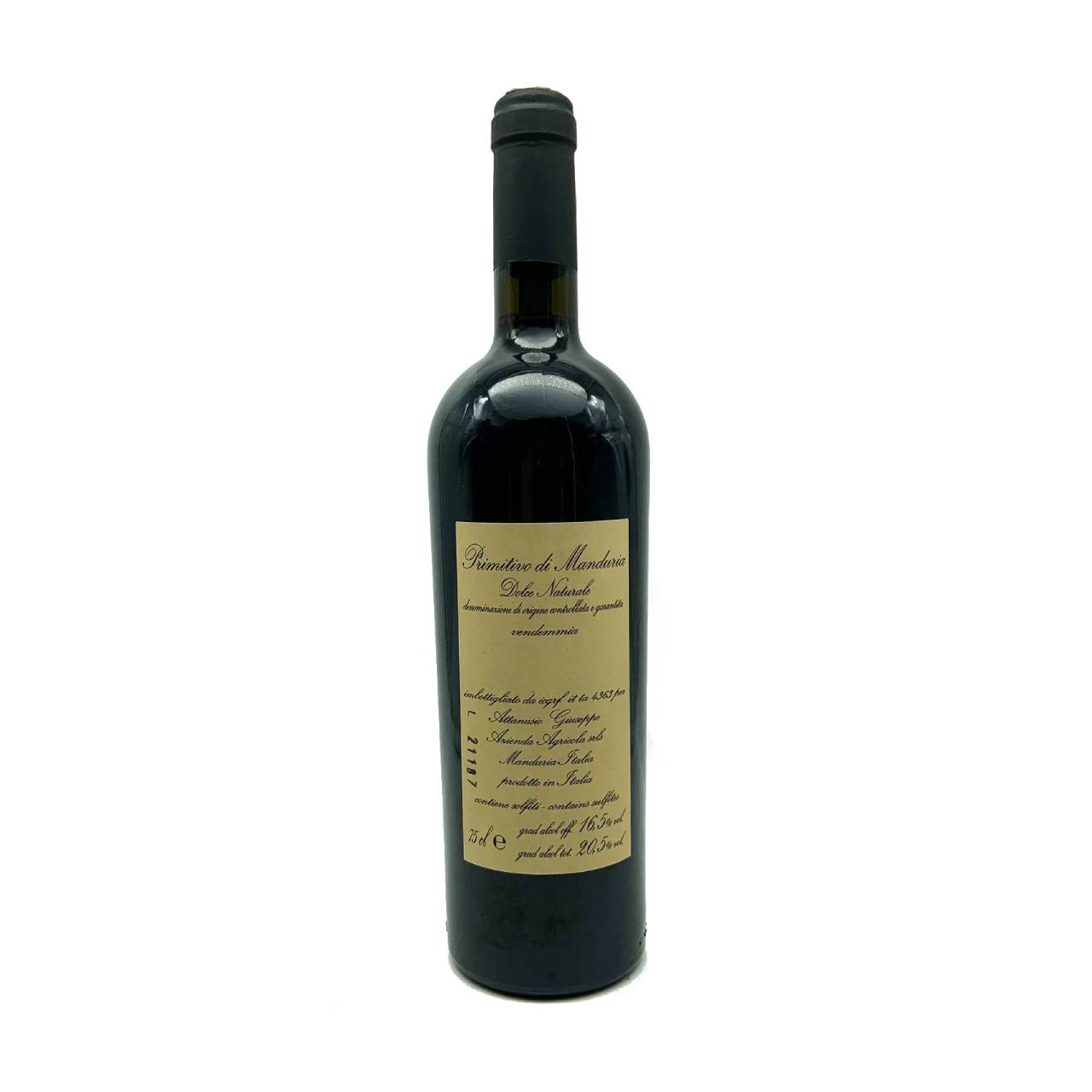 5990.jpg Attanasio Giuseppe Primitivo di Manduria Dolce 2019, Vino Rosso Puglia, 16% - immagine 1