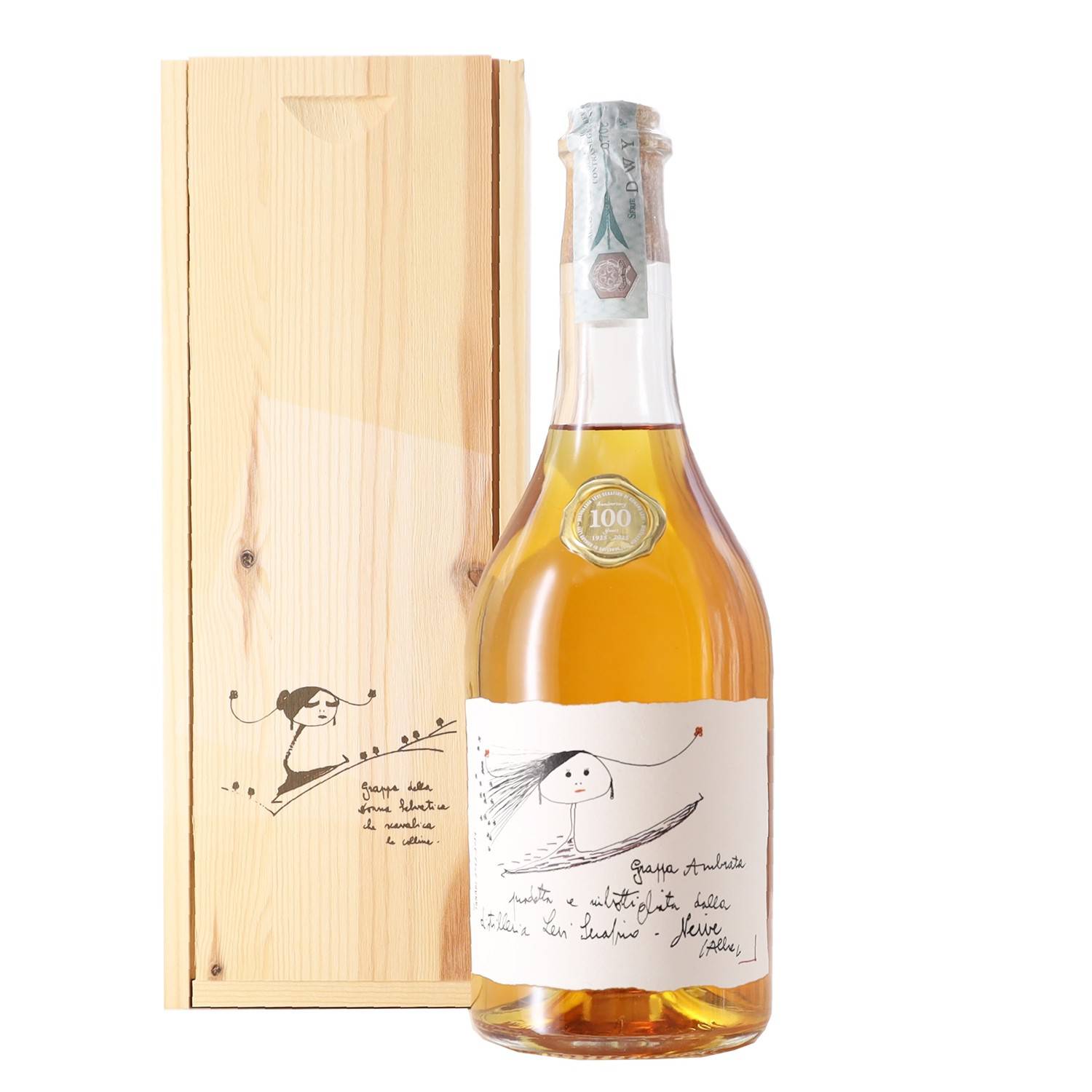6056.jpg Romano Levi Grappa Ambrata 700 Ml 50°, Astuccio In Legno - immagine 1